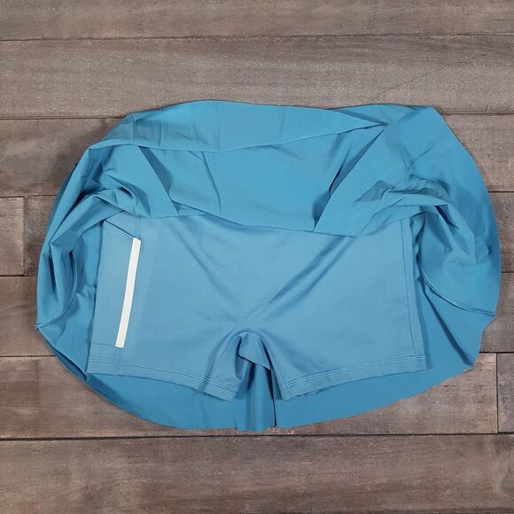 NIKE Dri-Fit Club Standard Fit Regular Golf Skirt Womens Size LARGE Blue - Picture 6 of 6